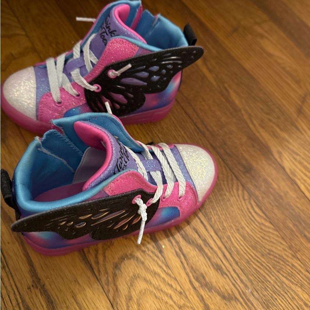 Skechers Kids' Pink and Purple Winged Sneakers